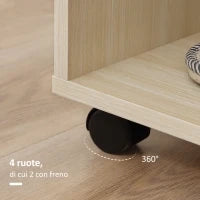 Stand Appendiabiti con 3 Ripiani e Barra Attaccapanni per Vestiti, 80x40x128 cm, Beige