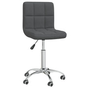 Sedia da Pranzo Girevole Grigio Scuro in Tessuto cod mxl 54102