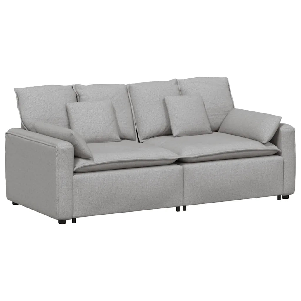 Divano Modulare con Cuscini Grigio Nuvola CFW4995196