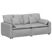 Divano Modulare con Cuscini Grigio Nuvola CFW4995196