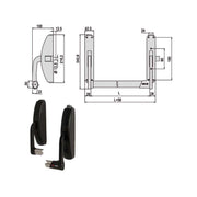 Maniglione Prestige Verticale 59316-10-0 Cisa