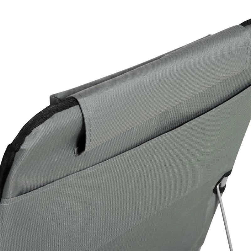 SET 2 LETTINI SPIAGGIA PIEGHEVOLI CON SCHIENALE REGOLABILE A 5 LIVELLI E BORSA, GRIGIO