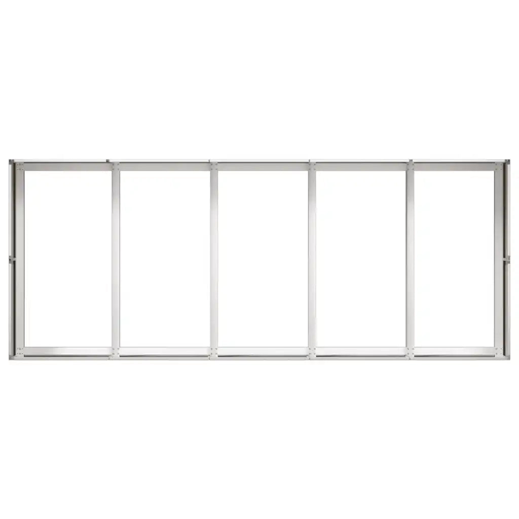 Fioriera 200x80x40 cm in Acciaio Inox 860756