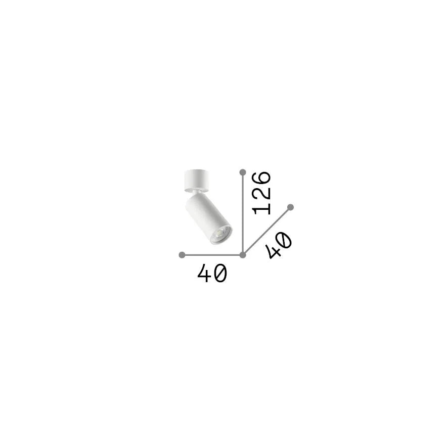 Faretto Da Soffitto DYNAMITE 28W Gu10 Bianco Dimmerabile Ideal Lux