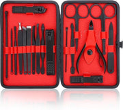 Set di manicure in acciaio inossidabile - tondeuse per unghie ingegnosa professionale - kit di pedicure per unghie spesse - set di cura unghie con tagliaunghie per piedi
