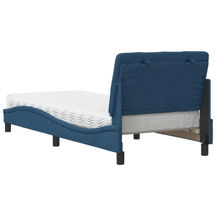 Letto con Materasso Blu 80x200 cm in Tessuto