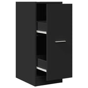 Mobiletto multifunzionale da farmacia contenitore per ufficio 30 x 41 x 77,5 cm legno composito nero 02_0050602