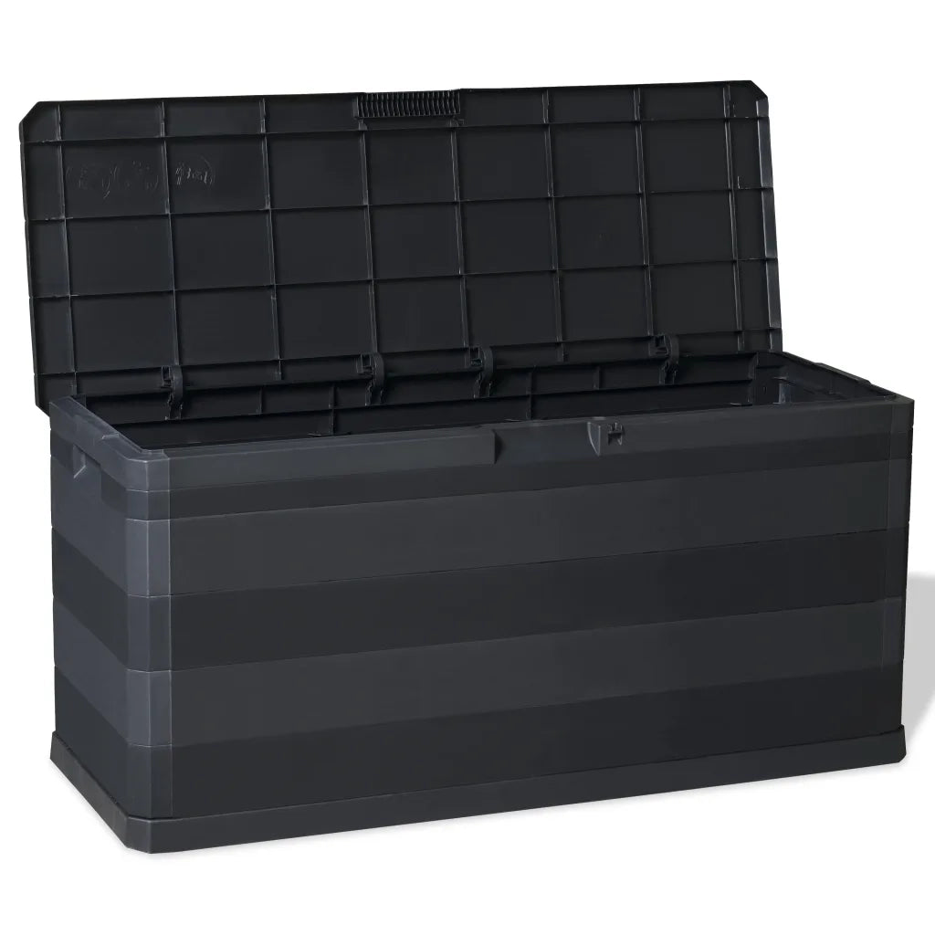 Baule da Giardino Nero 117x45x56 cm CFW5193463