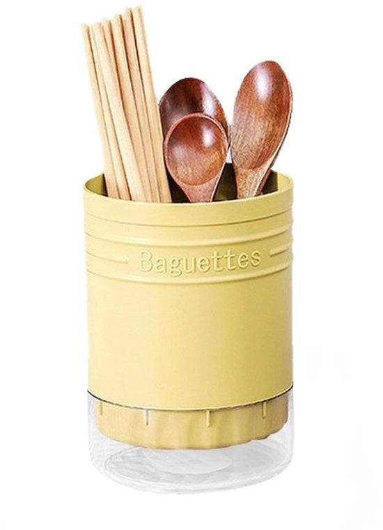 Organizzatore per posate e forchette in plastica - Design con scarico - Ideale per posate e stuzzichi - Sostenibile - Progettato per un facile scarico