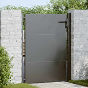 vidaXL Cancello da giardino con blocco Nero 105 x 125 cm