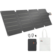 Caricabatteria Solare 36W Pieghevole con Attacco Tipo-C, Impermeabile IP67 in ETFE, Grigio