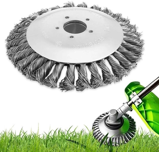Borsetto per boscaiuolo - Spazzola per erbacce - Borsetto in acciaio - Accessori per boscaiuolo - Resistente alle abrasioni - 15 cm