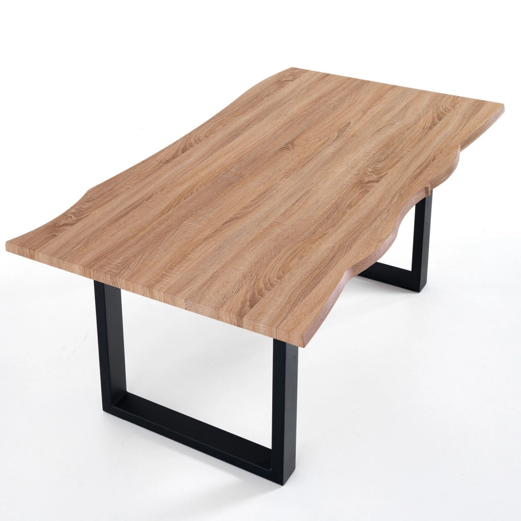 Tavolo/scrivania BRED in legno rovere e struttura nera