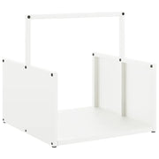 Rastrelliera per Legna da Ardere Bianca 40x40x40 cm CFW8177166