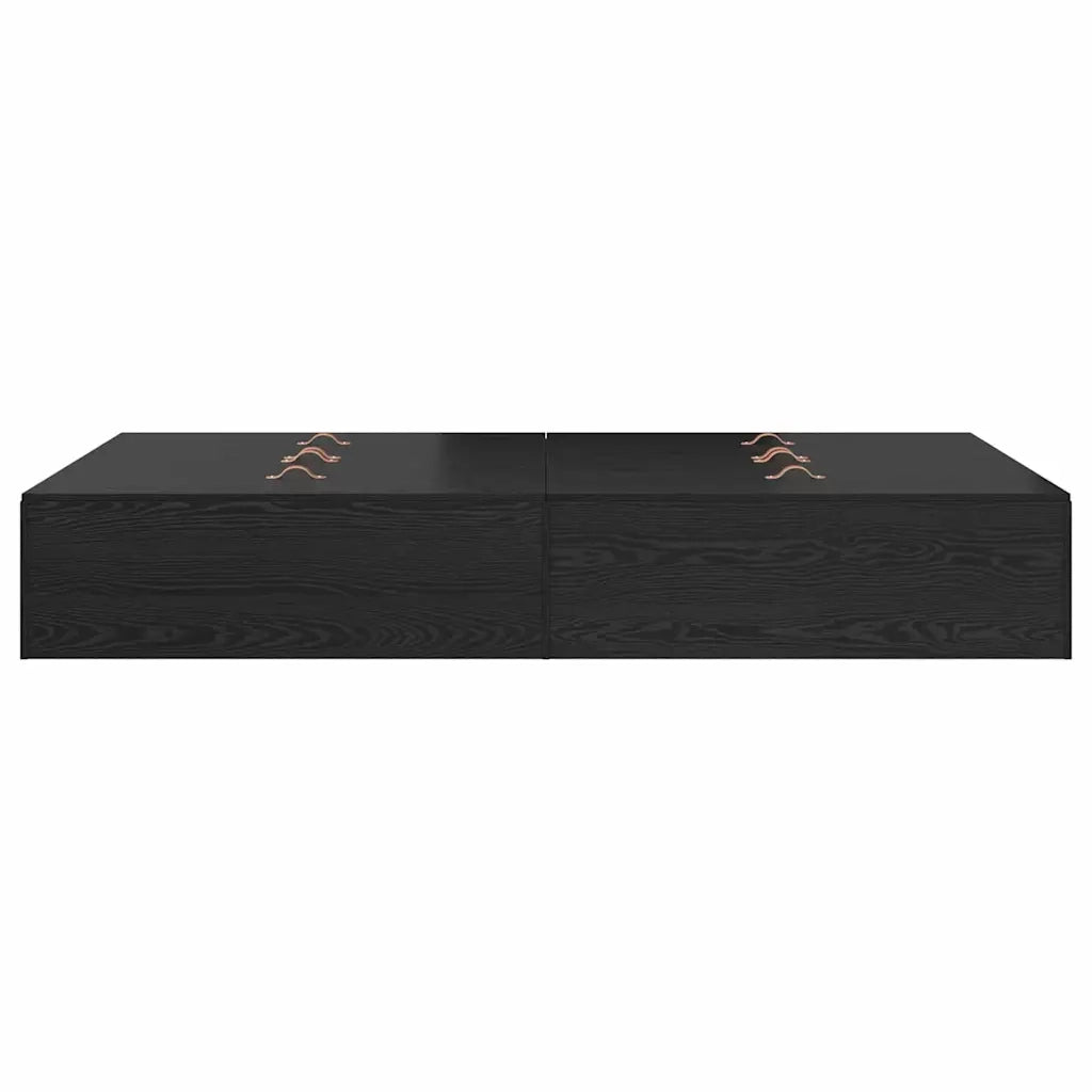 Struttura letto con contenitore Rovere Nero 120 x 190 cm 3335422