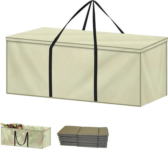 Coprioggetto per divani da giardino 600D tessuto Oxford impermeabile - Borsa di stoccaggio per alberi di Natale e divani da giardino - Con maniglie per trasporto - 140x40x60cm