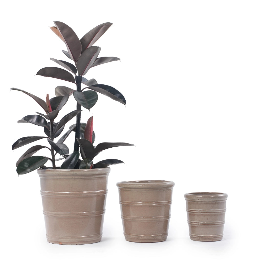 VASI Set da 3 pezzi Ø 40,5/32/24 cm Ceramica Taupe