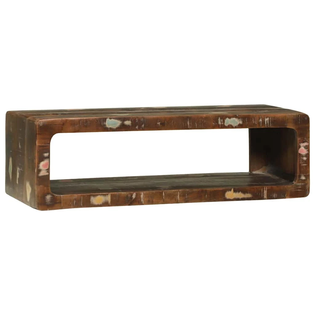 Mobile porta TV moderno e pratico con contenitore 80 x 30 x 25 cm realizzato in legno massello di recupero 02_0058073