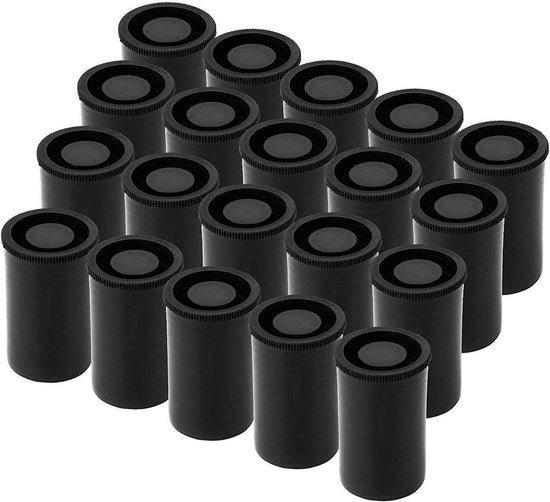 Set di 20 contenitori di plastica rigidi per film - costruzione rigida - materiale polipropileno - prodotti resistenti - per progetti scolastici - contenitore di archiviazione