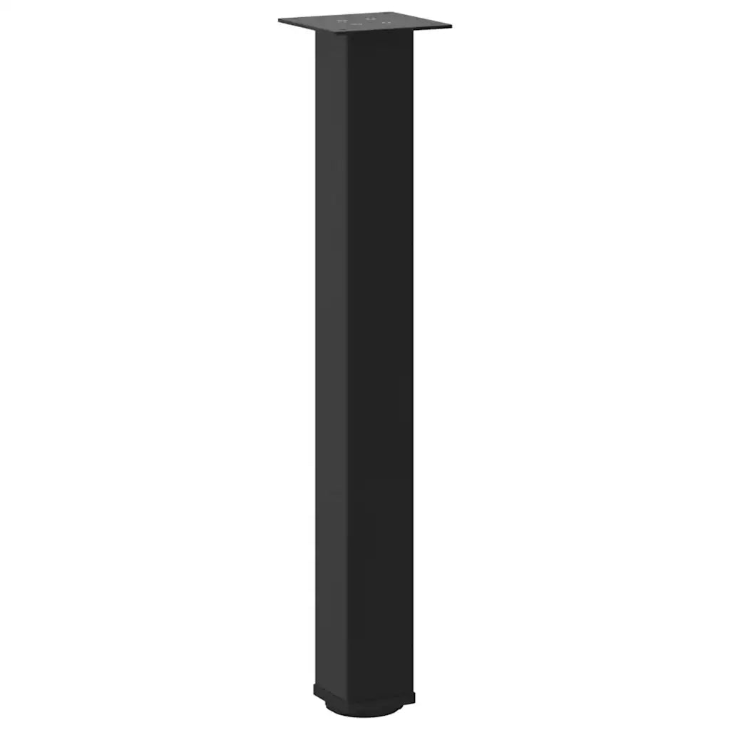 Gambe per tavolo consolle 4 pz nere 72-74 cm in acciaio 4012468
