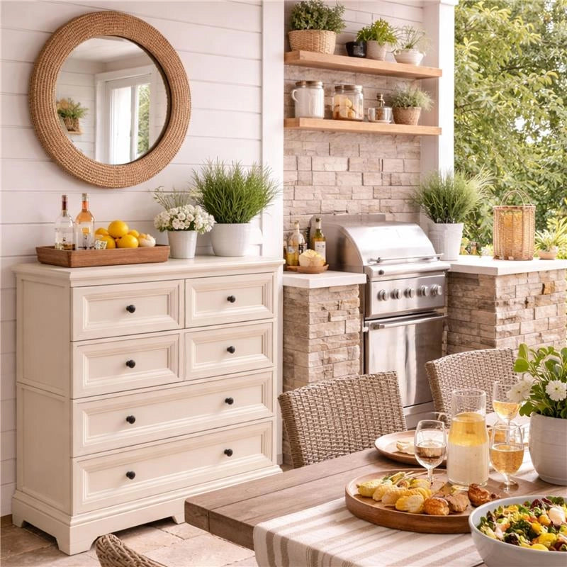 CASSETTIERA 6 CASSETTI ANGORA 79X43X85,5 CM – MOBILE ORGANIZZAZIONE CASA CON 4 CASSETTI PICCOLI E 2 GRANDI PER ZONA GIORNO E INGRESSO