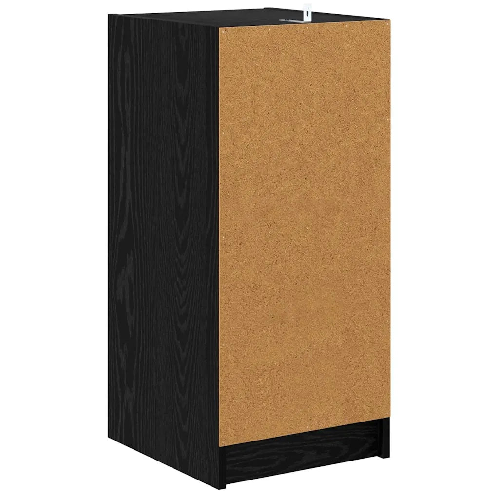 Credenza Rovere nero 35 x 37 x 76 cm Legno multistrato 882897