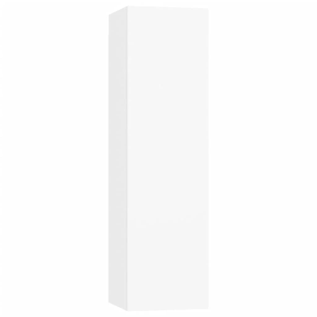 Set di mobili da 7 pezzi tra cui armadio credenza mobile TV televisore per soggiorno camera da letto salotto legno ingegnerizzato bianco 02_0025152