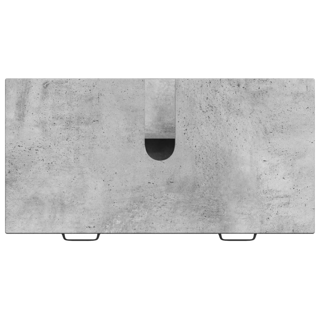 Armadio per Lavabo da Bagno HAARLEM Grigio Cemento 896798