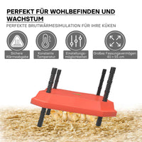 Fudajo Chioccia artificiale 40x55cm 50W Piastra termica per 40-45 pulcini, temperatura regolabile