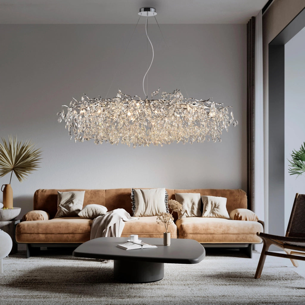 Lampadario cristallo glamour cromato 16xG9 Ricicle Neuhaus
