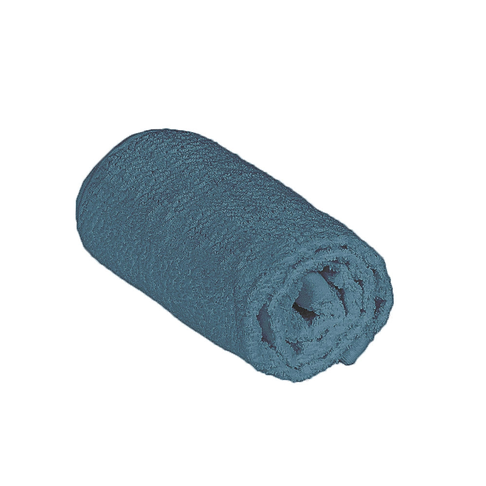 Asciugamani ospite per bagno 55x100 cm turchese cobalto in cotone 100%