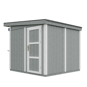 Chiosco esterno PREMIUM - 5,9mq - H240x248x305 cm - Costruzione pannello PREMIUM - Timbela M950-CAVERN STEEL