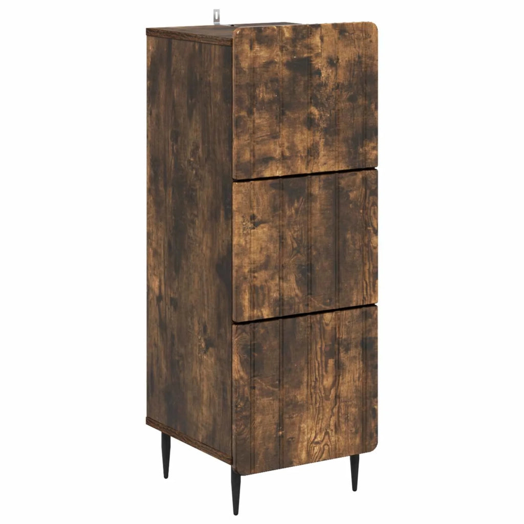 Mobile con Cassetti Rovere Fumo 33 x 34,5 x 92 cm 894390