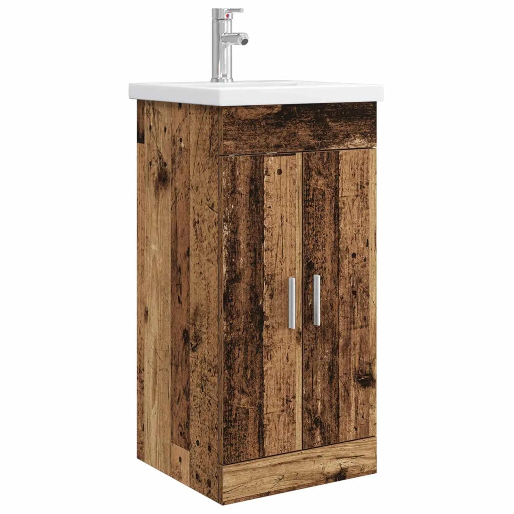 Mobile da bagno con lavabo Legno antico 42 x 40 x 84,5 cm 890678