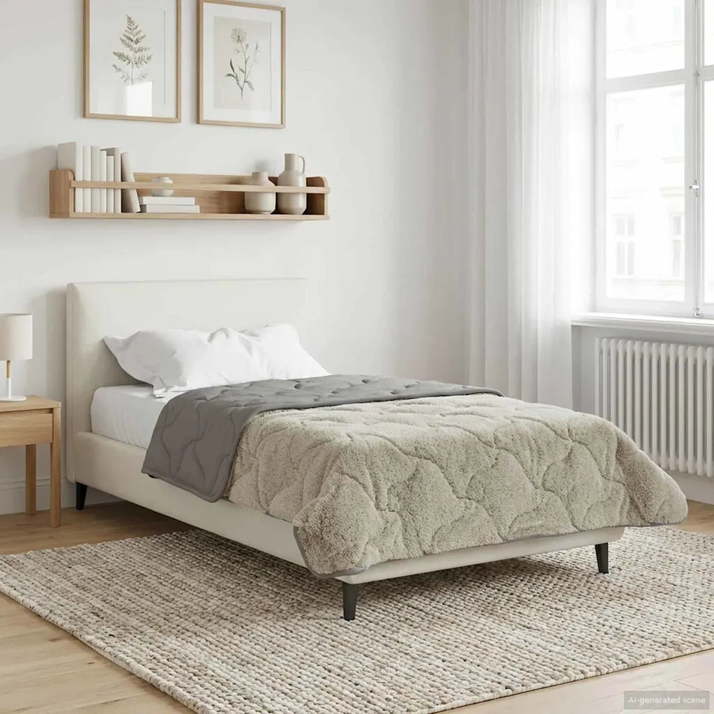Piumone Completo Annuale Trapuntato Grigio chiaro 140 x 220 cm 42026247