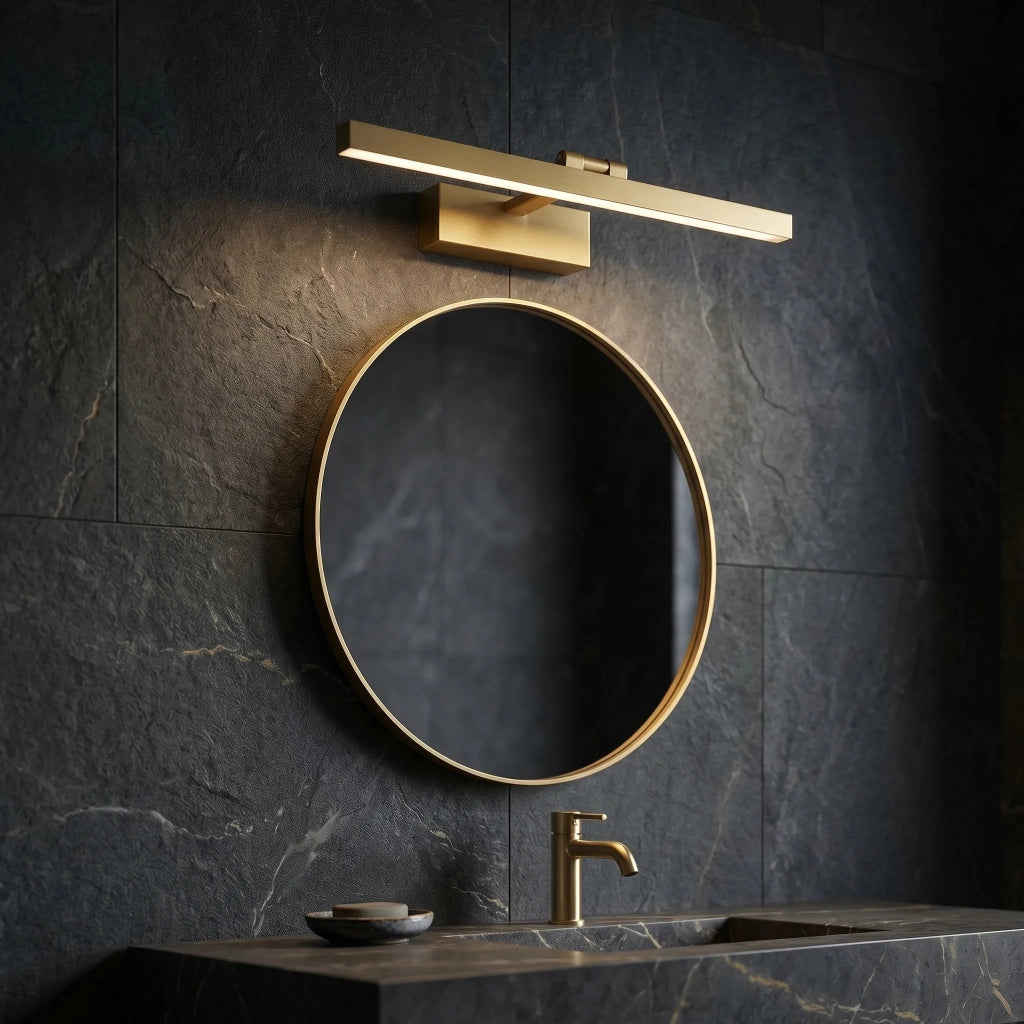 Applique Da Bagno Led APP1864-1W 60 Cm Brush Gold