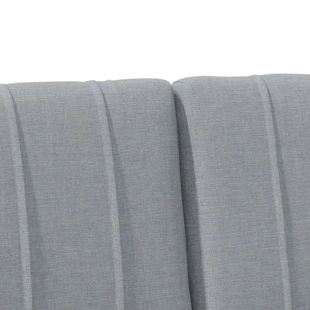 Testiera imbottita Grigio chiaro 135 cm Pino massello 879234