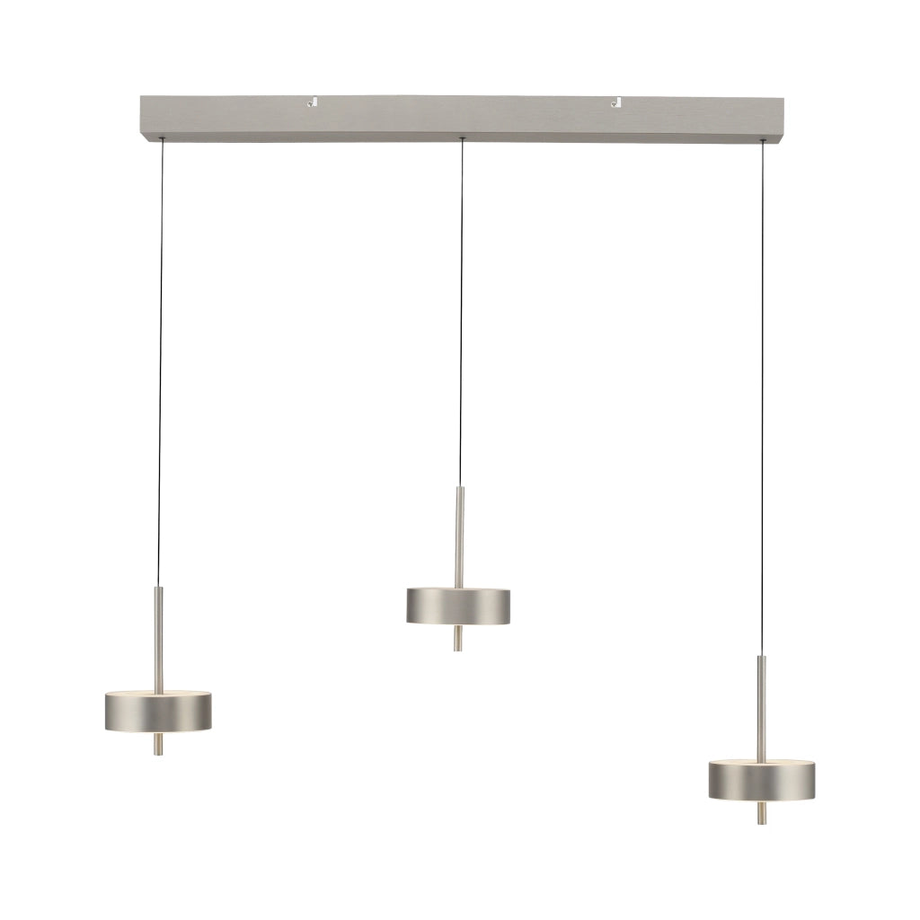 Lampada sospesa LED argento 95cm 3x9W CCT Neuhaus