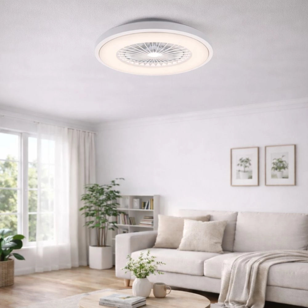 Ventilatore plafoniera led zephir 2 in 1 con telecomando e luce calda fredda regolabile zvp6