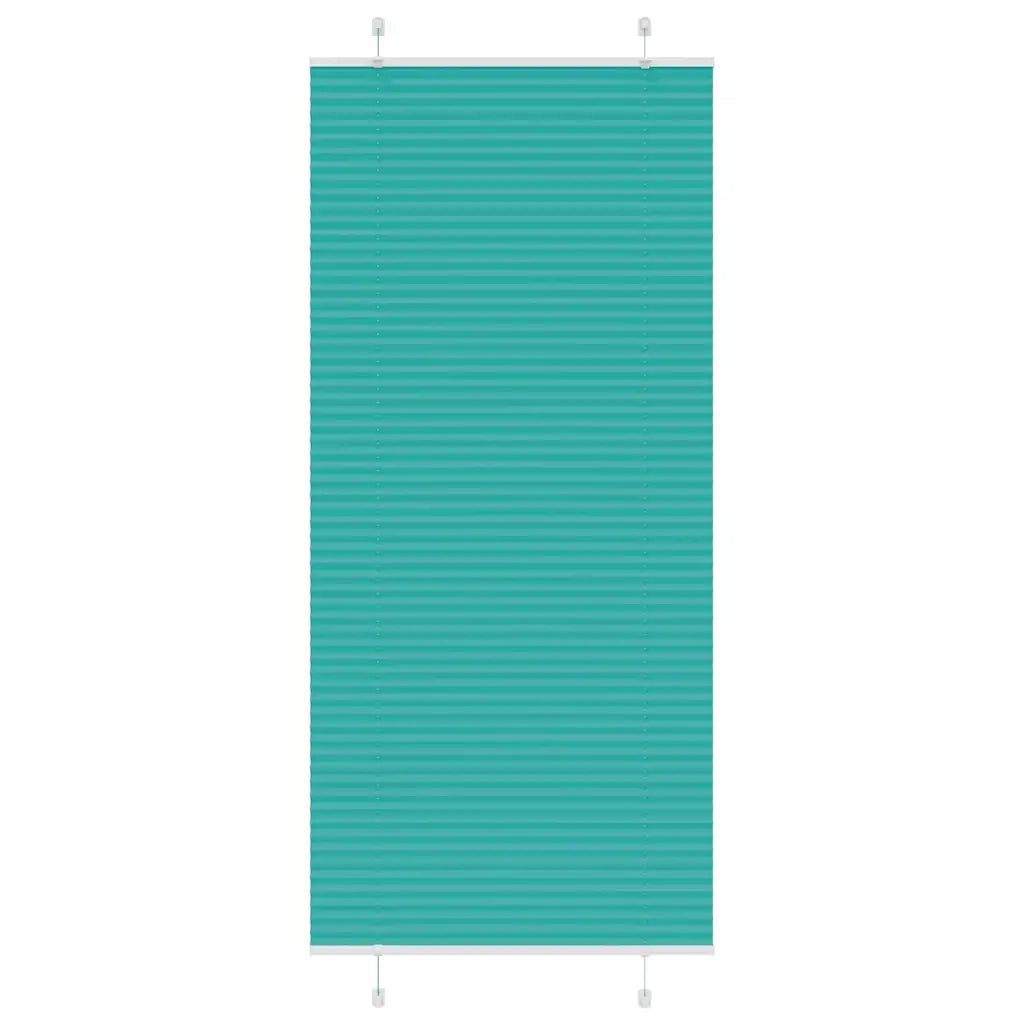 Tenda Plissettata Verde petrolio 100x200 cm Larghezza Tessuto