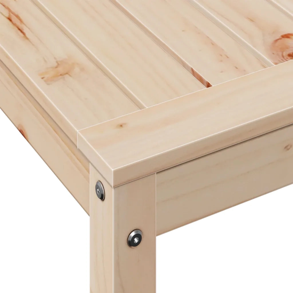 Tavolo Invaso con Ripiano-Tavolo da Lavoro con Ripiani 82,5x50x75 cm Legno Massello di Pino