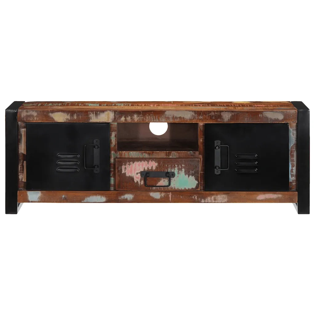 vidaXL Mobile Porta TV 100x30x35 cm in Legno Massello di Recupero