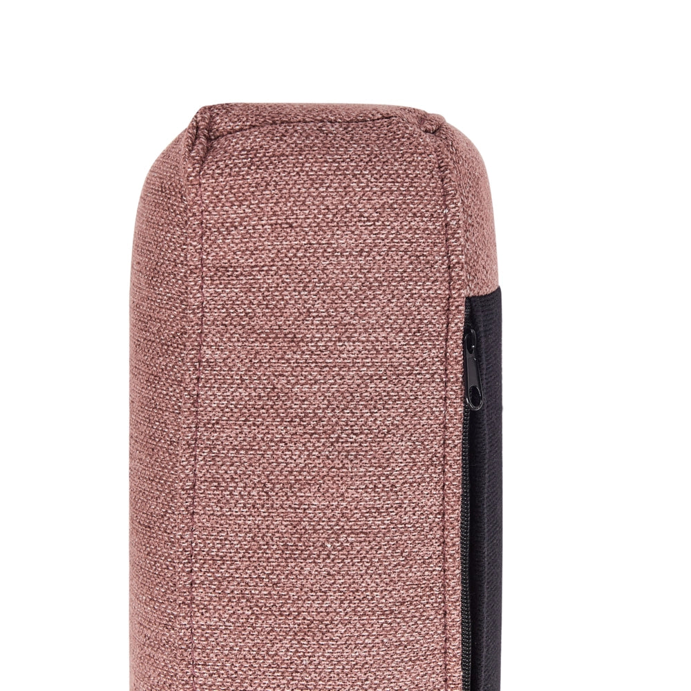 Divano angolare sinistro in poliestere rosa scuro 192 x 155 Divano a 2 posti imbottito con gambe in metallo, tessuto e schienale imbottito, moderno e minimalista