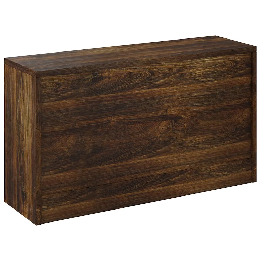 Scarpiera Rovere Fumo 80x24x45 cm in Legno Multistrato 342644