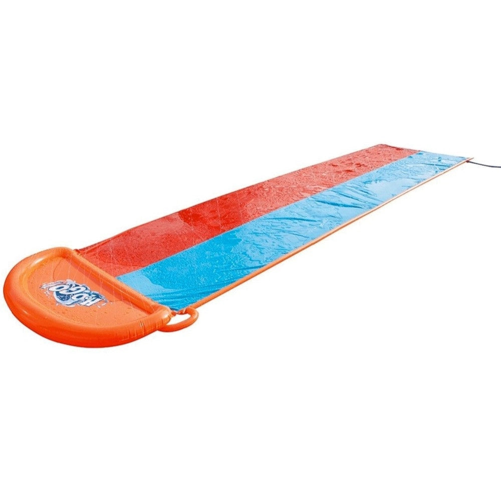Trade Shop - Scivolo Acquatico Giardino Pista 5,49mt Rampa Lancio E Spruzzo 2 Posti -