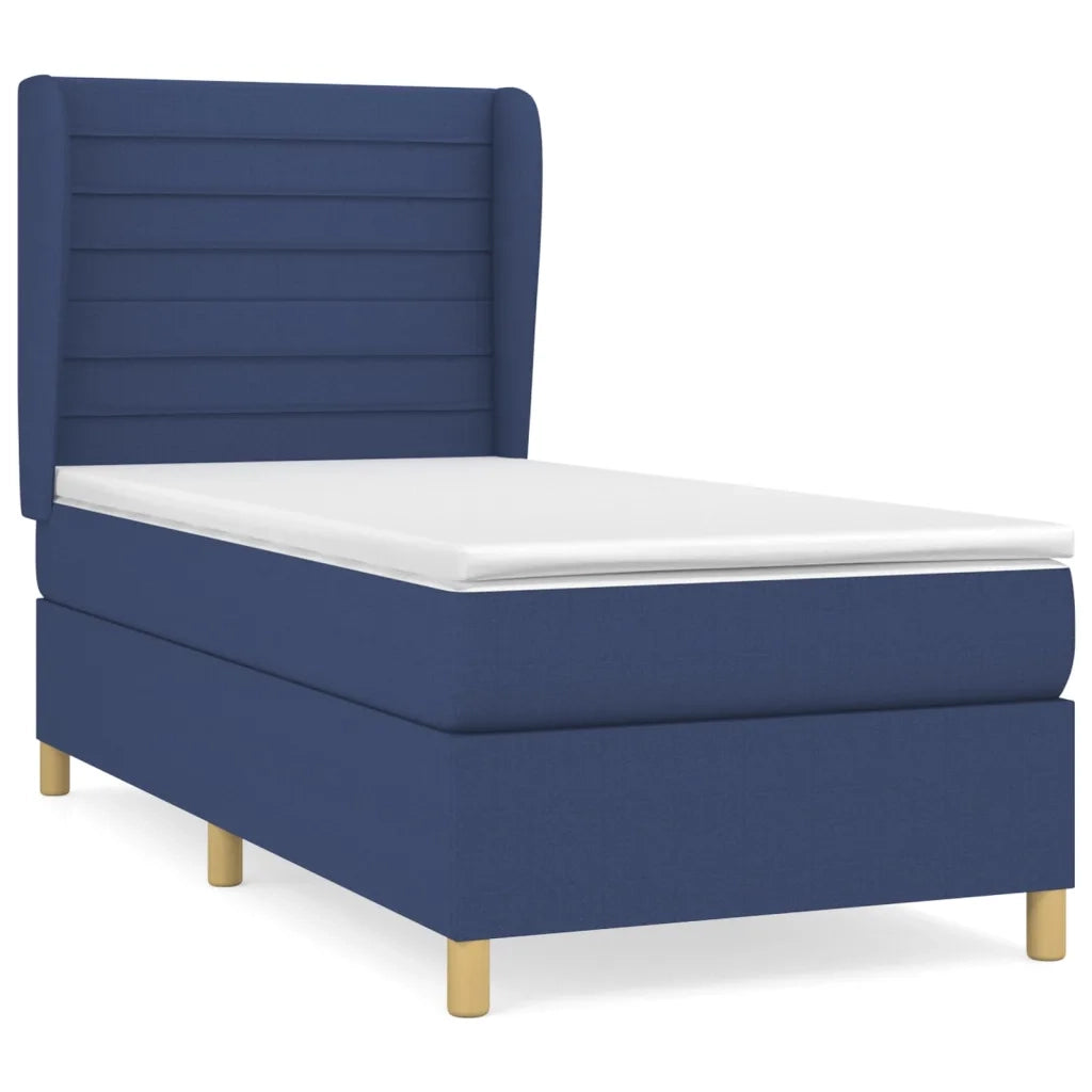 Giroletto a Molle con Materasso Blu 90x190 cm in Tessuto 3128571
