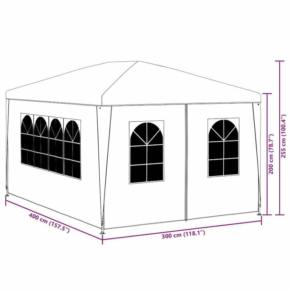 Party Tent 3x4 M Anthracite