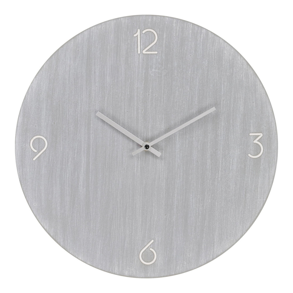 Orologio da Parete Ravenna, Grigio, MDF, 4x40x40 cm