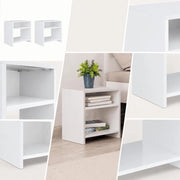 Bedside Tables 2 Pcs. White 40x30x40 Cm Wood Material