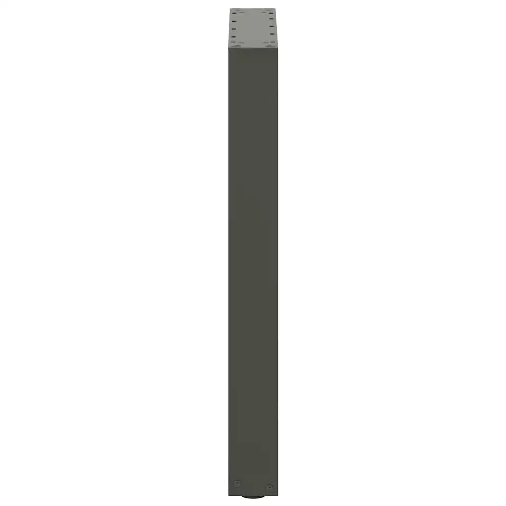 Gambe per tavolo da pranzo a forma di U 2 pz Antracite 50x(72-73) cm Acciaio